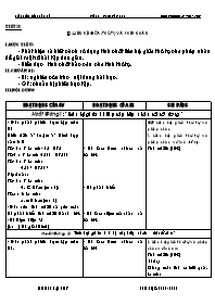 Giáo án Đại số Lớp 8 - Tiết 58: Liên hệ giữa thứ tự và phép nhân - Lê Xuân Độ