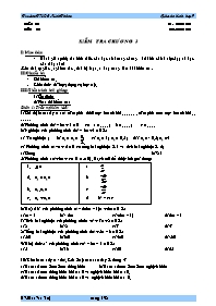 Giáo án Đại số Lớp 9 - Tiết 59: Kiểm tra chương 3 - Phan Văn Việt