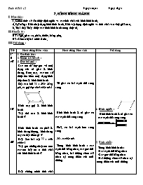 Giáo án Hình học 8 - Tiết 12: Hình bình hành 