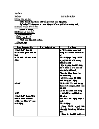 Giáo án Hình học 8 - Tuần 5 (Bản 3 cột)