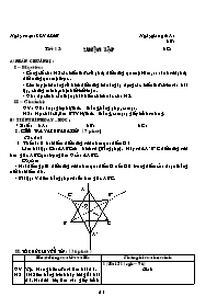 Giáo án Hình học Khối 8 - Tiết 15 đến 19 (Bản 3 cột)