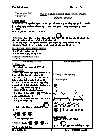 Giáo án Hình học Khối 8 - Tiết 42: Khái niệm hai tam giác đồng dạng - Nguyễn Văn Tú