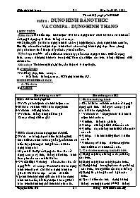 Giáo án Hình học Khối 8 - Tiết 8: Dựng hình bằng thước và compa. Dựng hình thang - Nguyễn Văn Tú