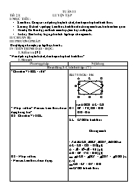 Giáo án Hình học Khối 8 - Tuần 11 (Bản đẹp)