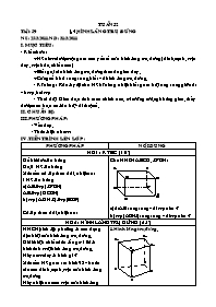 Giáo án Hình học Khối 8 - Tuần 32 (Bản đẹp)