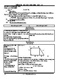 Giáo án Hình học Lớp 8 - Tiết 17: Luyện tập -