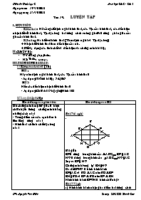 Giáo án Hình học Lớp 8 - Tiết 19 đến 20 - Năm học 2012-2013 - Nguyễn Văn Diễn