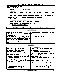 Giáo án Hình học Lớp 8 - Tiết 20: Hình thoi -