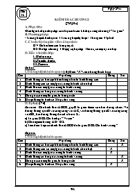 Giáo án Hình học Lớp 8 - Tiết 24: Kiểm tra chương I (Bản đẹp)