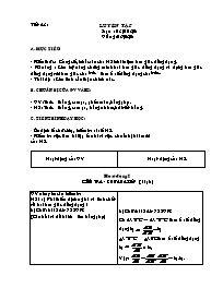 Giáo án Hình học Lớp 8 - Tiết 43 đến 44 (Bản 2 cột)