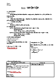 Giáo án Hình học Lớp 8 - Tiết 66: Luyện tập (Bản chuẩn)