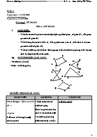 Giáo án Hình học Lớp 8 - Tuần 1 đến 5 - Lương