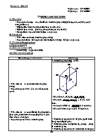 Giáo án Hình học Lớp 8 - Tuần 32 (Bản 2 cột)