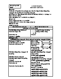 Giáo án Hình học Lớp 8 - Tuần 33 (Bản đẹp)