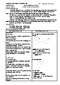 Giáo án Hình hoc Lớp 9 - Chương III: Góc với đường tròn - Nguyễn Văn Hồng