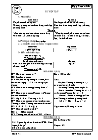 Giáo án môn Đại số Lớp 8 - Tiết 51: Luyện tập - Trần Đức Minh