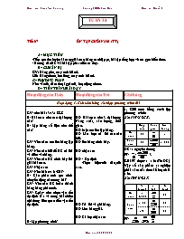 Giáo án môn Đại số Lớp 8 - Tuần 34 - Trịnh Văn Thương