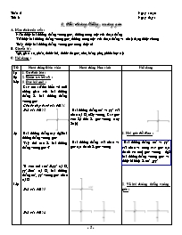 Giáo án môn Hình học Lớp 7 - Tiết 3: Hai đường thẳng vuông góc (Bản 4 cột)
