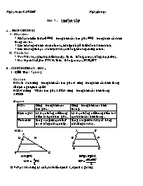 Giáo án môn Hình học Lớp 8 - Tiết 7 đến 14 (Bản 3 cột)