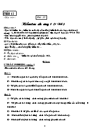 Giáo án môn Hình học Lớp 8 - Tuần 13 (Bản đẹp