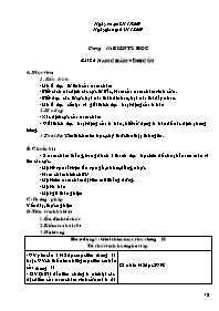 Giáo án môn Vật lý Lớp 9 - Tiết 23 đến 24