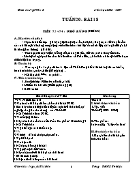 Giáo án Ngữ văn Lớp 8 - Tuần 20 đến 37 - Nguy