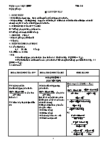 Giáo án Đại số 8 - Tiết 25: Luyện tập (Bản chuẩn)