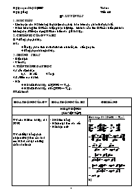 Giáo án Đại số 8 - Tiết 40: Luyện tập (Bản chuẩn)