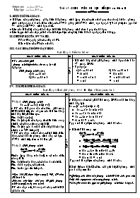 Giáo án Đại số Khối 8 - Tiết 43: Phương trình đưa được về dạng ax + b = 0 (Bản chuẩn)