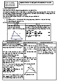 Giáo án Hình học Khối 8 - Tiết 38: Định lý đảo và hệ quả của định ký Talet (Bản chuẩn)