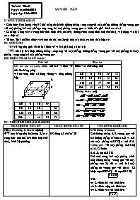 Giáo án Hình học Khối 8 - Tiết 58: Luyện tập 