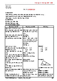 Giáo án Hình học Lớp 8 - Tiết 23 đến 25 - Ngu