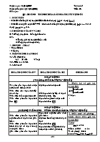 Giáo án môn Đại số 8 - Tiết 66: Phương trình 