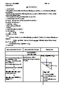 Giáo án môn Hình học 8 - Tiết 15: Luyện tập (Bản chuẩn)