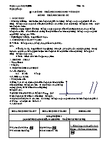 Giáo án môn Hình học 8 - Tiết 18: Đường thẳng