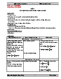 Giáo án tự chọn môn Toán Lớp 8 - Nguyễn Công 