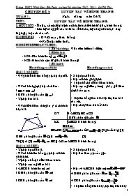 Giáo án tự chọn môn Toán Lớp 8 - Tuần 1 đến 8 - Năm học 2012-2013 - Hà Thị Thu