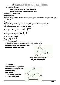 Các dạng bài tập môn Toán hình học 8 ban cơ b