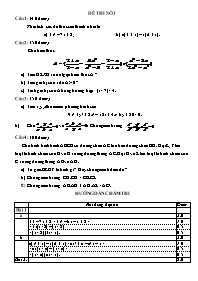 16 Đề thi học sinh giỏi môn Toán Lớp 8 (Có đáp án)