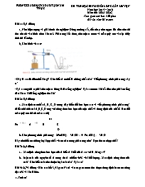 Đề thi học sinh giỏi cấp huyện môn Hoá học Lớp 8 - Năm học 2015-2016 - Phòng GD&ĐT Nam Trực (Có đáp án)