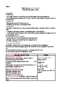Giáo án Đại số Lớp 8 - Chương 4, Tiết 63: Luy