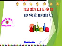 Bài giảng Toán Lớp 8 (Cánh diều) - Bài tập cuối chương II