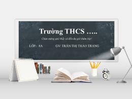 Bài giảng Toán Lớp 8 (Cánh diều) - Bài tập cu