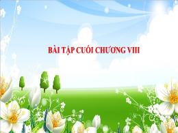 Bài giảng Toán Lớp 8 (Cánh diều) - Bài tập cu