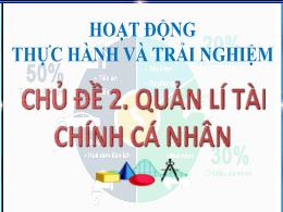 Bài giảng Toán Lớp 8 (Cánh diều) - Hoạt động