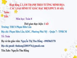 Bài giảng Toán Lớp 8 (Chân trời sáng tạo) - H
