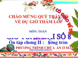 Bài giảng Toán Lớp 8 (Chân trời sáng tạo) - H