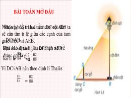 Bài giảng Toán Lớp 8 (Kết nối tri thức với cuộc sống) - Bài 33: Hai tam giác đồng dạng
