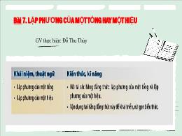 Bài giảng Toán Lớp 8 (Kết nối tri thức với cuộc sống) - Bài 7: Lập phương của một tổng hay một hiệu
