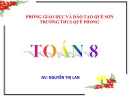 Bài giảng Toán Lớp 8 (Kết nối tri thức với cu